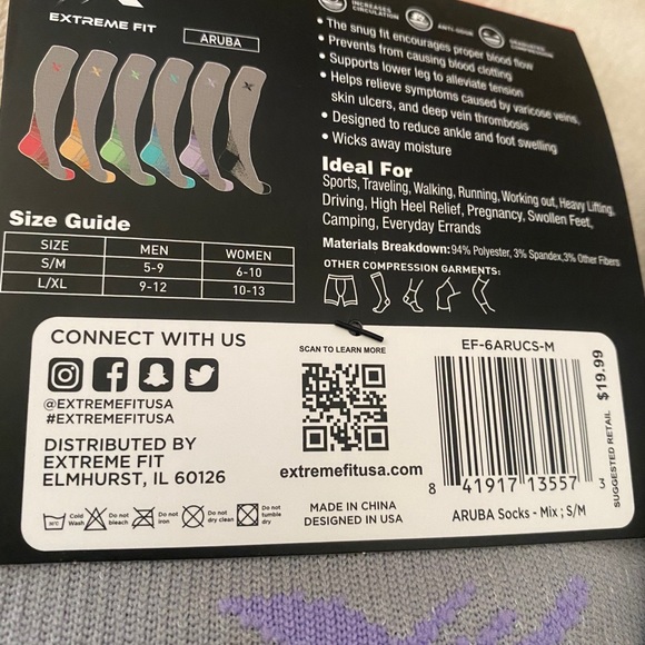 NEW Extreme Fit Graduated Compression Socks - Picture 4 of 4